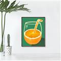 Picture of Orange Juice Poition _GroupedProduct_Rectangle_Portrait_Canvas_Framed_