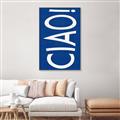 Picture of Ciao in Blue _GroupedProduct_Rectangle_Portrait_Canvas_Framed_