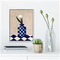 Picture of Kaleidoscopic Vase _GroupedProduct_Rectangle_Portrait_Canvas_Framed_