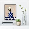 Picture of Kaleidoscopic Vase _GroupedProduct_Rectangle_Portrait_Canvas_Framed_