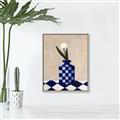 Picture of Kaleidoscopic Vase _GroupedProduct_Rectangle_Portrait_Canvas_Framed_