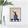 Picture of Kaleidoscopic Vase _GroupedProduct_Rectangle_Portrait_Canvas_Framed_