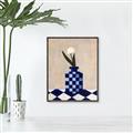 Picture of Kaleidoscopic Vase _GroupedProduct_Rectangle_Portrait_Canvas_Framed_