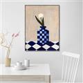 Picture of Kaleidoscopic Vase _GroupedProduct_Rectangle_Portrait_Canvas_Framed_
