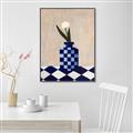 Picture of Kaleidoscopic Vase _GroupedProduct_Rectangle_Portrait_Canvas_Framed_