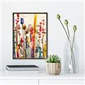 Picture of Eclectic Floral Canvas III _GroupedProduct_Rectangle_Portrait_Canvas_Framed_