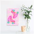 Picture of Pink Roller Skates _GroupedProduct_Rectangle_Portrait_Unframed_Print_Only_