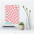 Picture of Pink Checkered Symphony _GroupedProduct_Rectangle_Portrait_Unframed_Print_Only_
