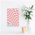 Picture of Pink Checkered Symphony _GroupedProduct_Rectangle_Portrait_Unframed_Print_Only_