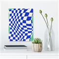 Picture of Blue Checkered Symphony _GroupedProduct_Rectangle_Portrait_Unframed_Print_Only_