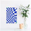 Picture of Blue Checkered Symphony _GroupedProduct_Rectangle_Portrait_Unframed_Print_Only_