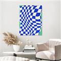 Picture of Blue Checkered Symphony _GroupedProduct_Rectangle_Portrait_Unframed_Print_Only_