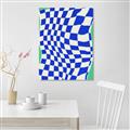 Picture of Blue Checkered Symphony _GroupedProduct_Rectangle_Portrait_Unframed_Print_Only_