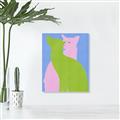 Picture of Optical Cat Duo _GroupedProduct_Rectangle_Portrait_Unframed_Print_Only_