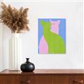 Picture of Optical Cat Duo _GroupedProduct_Rectangle_Portrait_Unframed_Print_Only_