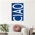 Picture of Ciao in Blue _GroupedProduct_Rectangle_Portrait_Unframed_Print_Only_