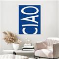 Picture of Ciao in Blue _GroupedProduct_Rectangle_Portrait_Unframed_Print_Only_