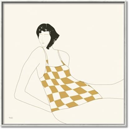 Picture of Lady in Squares