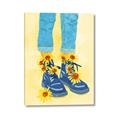 Picture of Sunflower Walk in Blue Shoes _GroupedProduct_Rectangle_Portrait_Canvas_