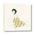 Picture of Lady in Squares _GroupedProduct_Square_Canvas_