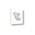 Picture of Cest La Vie in Blue _GroupedProduct_Rectangle_Portrait_Canvas_