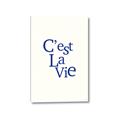 Picture of Cest La Vie in Blue _GroupedProduct_Rectangle_Portrait_Canvas_