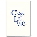 Picture of Cest La Vie in Blue _GroupedProduct_Rectangle_Portrait_Canvas_