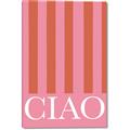 Picture of Ciao Stripes in Pink _GroupedProduct_Rectangle_Portrait_Canvas_