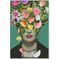 Picture of Floral Frida Everyday _GroupedProduct_Rectangle_Portrait_Canvas_Framed_