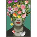 Picture of Floral Frida Everyday _GroupedProduct_Rectangle_Portrait_Canvas_Framed_