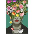 Picture of Floral Frida Everyday _GroupedProduct_Rectangle_Portrait_Canvas_Framed_