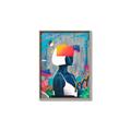 Picture of Luminous Blue Girl _GroupedProduct_Rectangle_Portrait_Canvas_Framed_