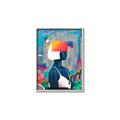 Picture of Luminous Blue Girl _GroupedProduct_Rectangle_Portrait_Canvas_Framed_