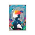 Picture of Luminous Blue Girl _GroupedProduct_Rectangle_Portrait_Canvas_Framed_