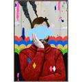 Picture of Graffiti Sadness _GroupedProduct_Rectangle_Portrait_Canvas_Framed_