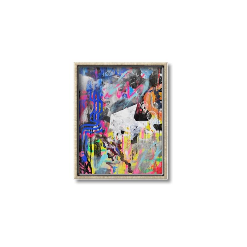 Picture of Electric  Abstracts _GroupedProduct_Rectangle_Portrait_Canvas_Framed_