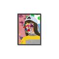 Picture of Abstracted Neon Expressions _GroupedProduct_Rectangle_Portrait_Canvas_Framed_