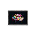 Picture of Graffiti Glow Lips _GroupedProduct_Rectangle_Landscape_Canvas_Framed_