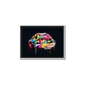 Picture of Graffiti Glow Lips _GroupedProduct_Rectangle_Landscape_Canvas_Framed_