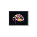 Picture of Graffiti Glow Lips _GroupedProduct_Rectangle_Landscape_Canvas_Framed_