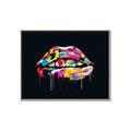 Picture of Graffiti Glow Lips _GroupedProduct_Rectangle_Landscape_Canvas_Framed_