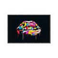 Picture of Graffiti Glow Lips _GroupedProduct_Rectangle_Landscape_Canvas_Framed_