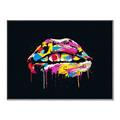 Picture of Graffiti Glow Lips _GroupedProduct_Rectangle_Landscape_Canvas_Framed_