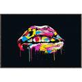 Picture of Graffiti Glow Lips _GroupedProduct_Rectangle_Landscape_Canvas_Framed_
