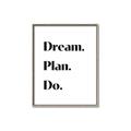 Picture of Dream Plan Do _GroupedProduct_Rectangle_Portrait_Canvas_Framed_