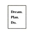 Picture of Dream Plan Do _GroupedProduct_Rectangle_Portrait_Canvas_Framed_