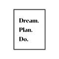 Picture of Dream Plan Do _GroupedProduct_Rectangle_Portrait_Canvas_Framed_