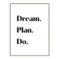 Picture of Dream Plan Do _GroupedProduct_Rectangle_Portrait_Canvas_Framed_