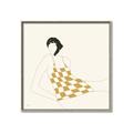 Picture of Lady in Squares _GroupedProduct_Square_Canvas_Framed_