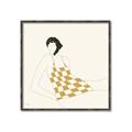 Picture of Lady in Squares _GroupedProduct_Square_Canvas_Framed_